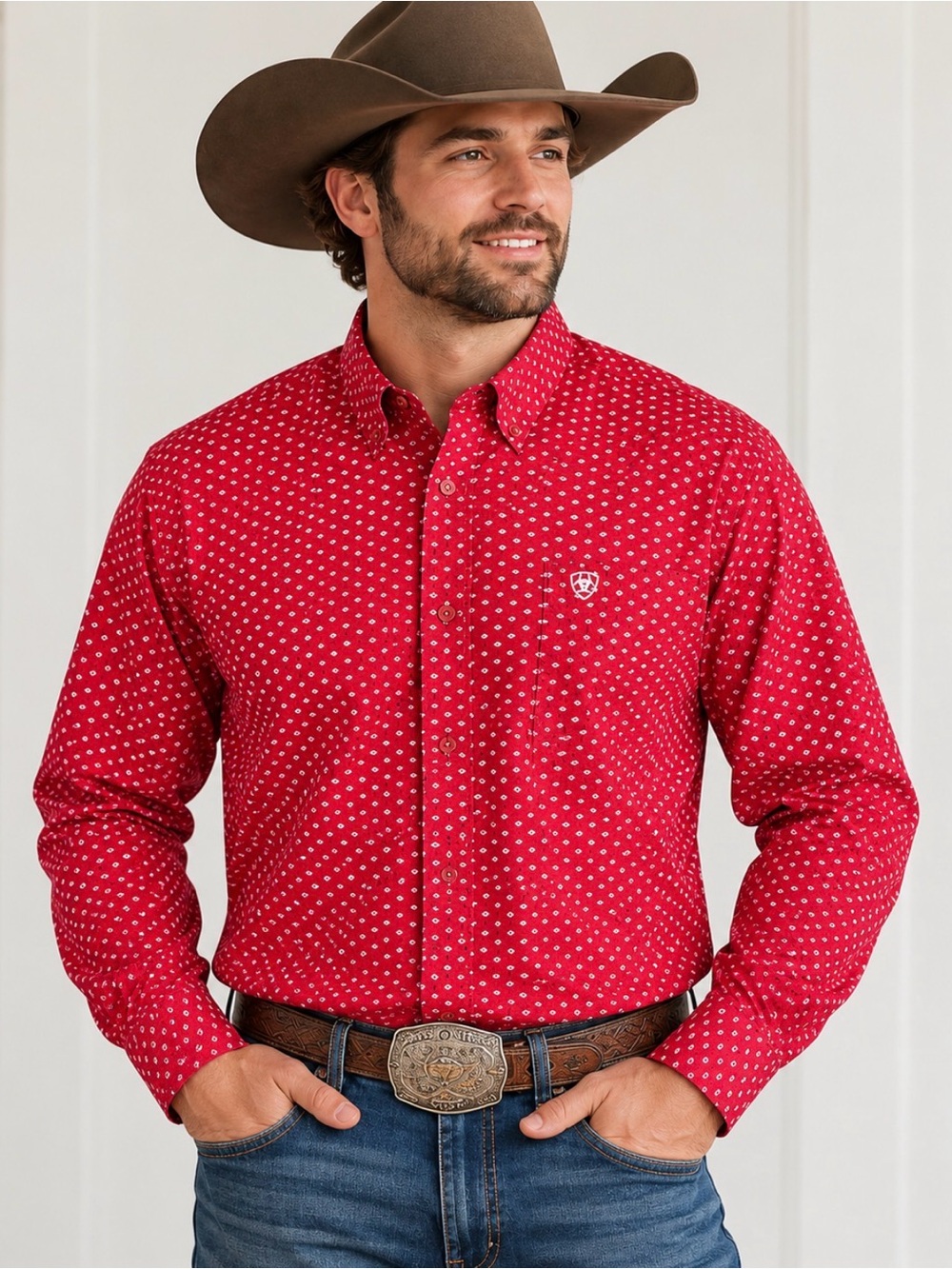 Ariat Stretch Long Sleeve Button Down Western Shirt